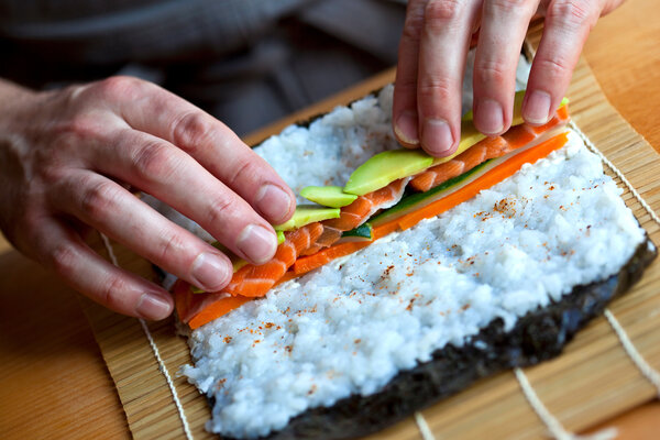 Bild vergr&ouml;&szlig;ern: Maki, cuisine, japonais, asiatique, sushi, aliment