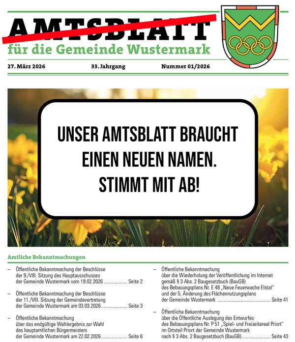 Bild vergr&ouml;&szlig;ern: Amtsblatt