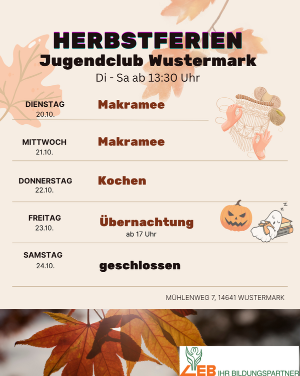 JC Herbstferien 2026 - Woche 1