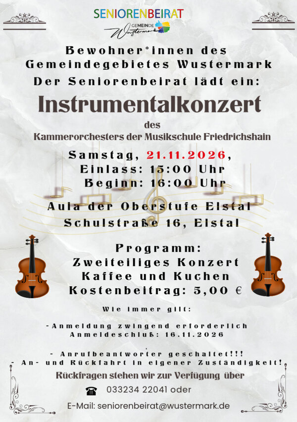 Bild vergr&ouml;&szlig;ern: Flyer Instrumentalkonzert